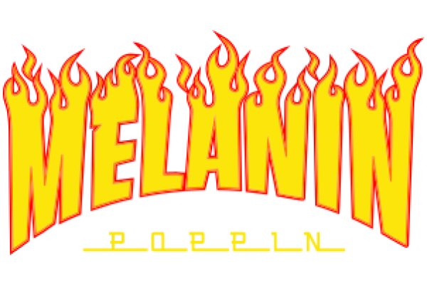 Flaming Text Art: Melanin Poppin' 🔥