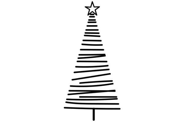 A Simple, Christmas Tree Illustration