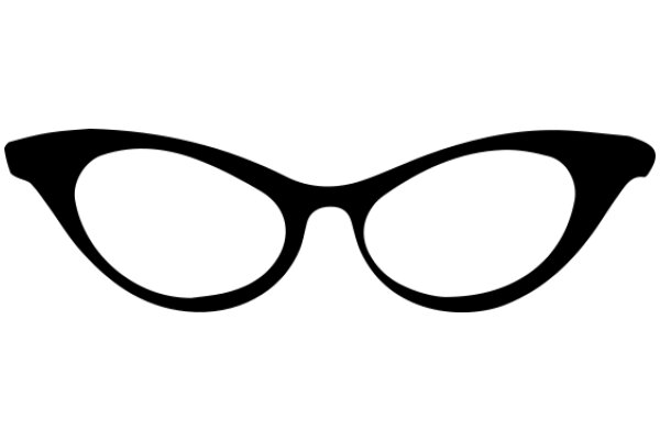 Stylish Black Eyeglasses Icon