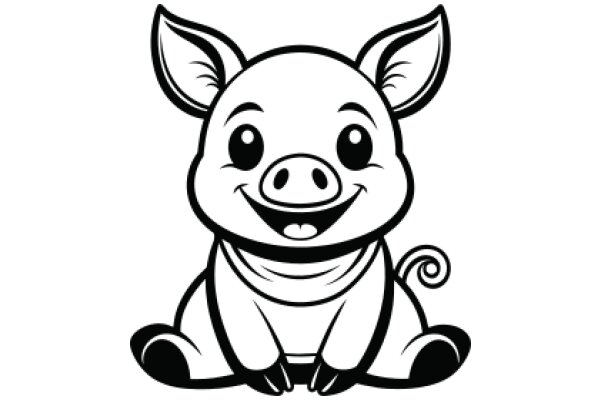 Happy Piggy: A Delightful Cartoon Character