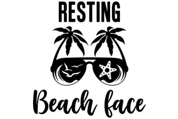 Resting Beach Face: A Graphic Design