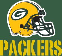 Green Bay Packers Logo with Helmet and Text