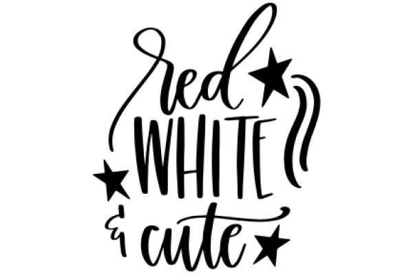 Stylish Graphic of Red White and Cute