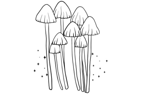 A Whimsical Collection of Mushroom Drawings