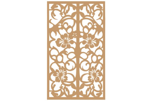 Elegant Floral Design: A Decorative Wall Art