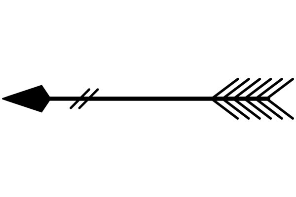 A Illustration of an Arrow and a Reflection