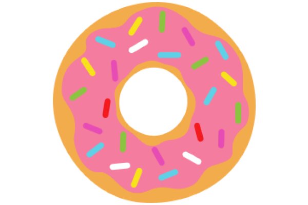 Colorful Donut with Sprinkles