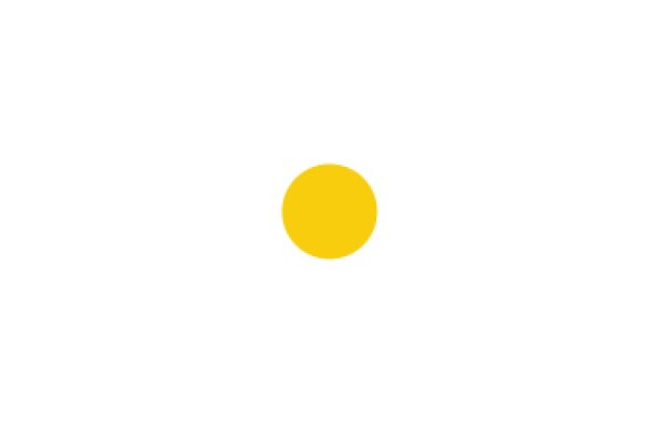 A Solitary Yellow Circle Against a White Background