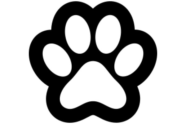 Stylized Paw Print Icon