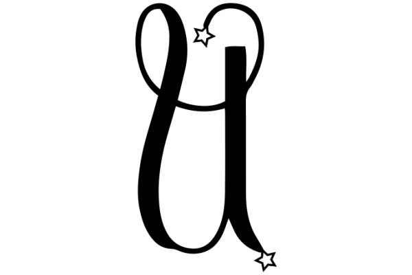 Stylized Letter 'U' with Star Accent