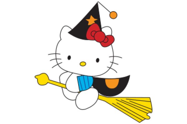 Whimsical Hello Kitty: A Playful Illustration of the Iconic Character