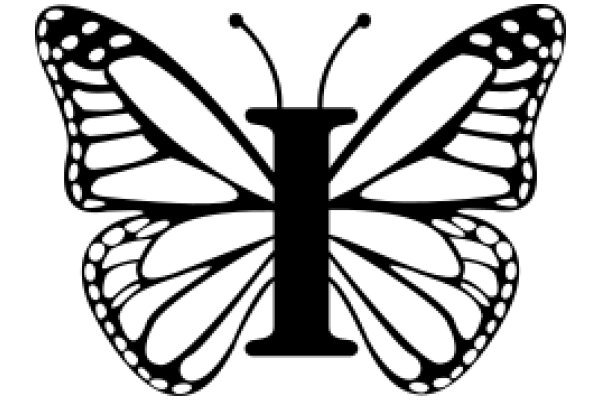 Stylized Butterfly Logo with Letter 'I'