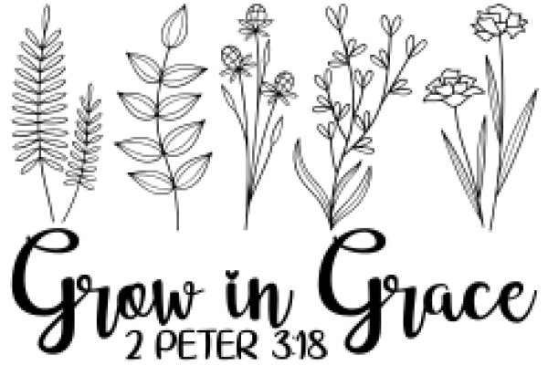 Grow in Grace: A Collection of Flower Illustrations