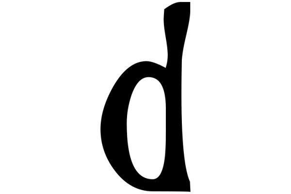 Simplicity in Design: A Letter 'D'