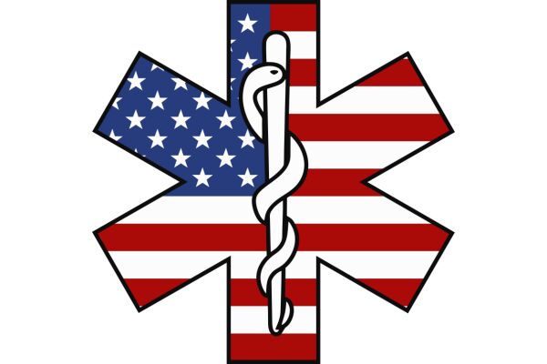 Emergency Medical Services (EMS) Flag with American Flag Design