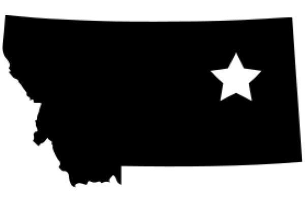 Silhouette of a State with a Star