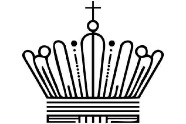 Stylized Crown Icon with Cross