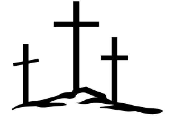 Simplistic Crosses on a Plain Background