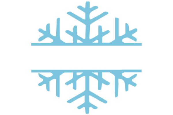 Stylized Blue Snowflake Design