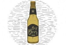 Best Beer: A Graphic Illustration of a Beer Bottle