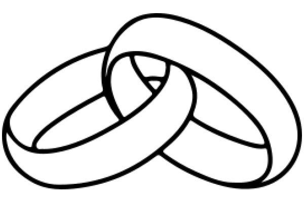 Simplicity in Design: A Illustration of Two Rings Intertwined