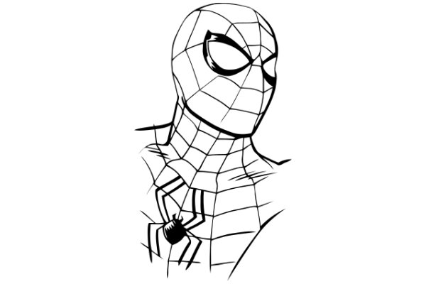 Stylized Spider-Man Character Illustration