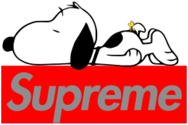 Snoopy's Supreme Moment: A Playful Interaction with the Supreme Brand