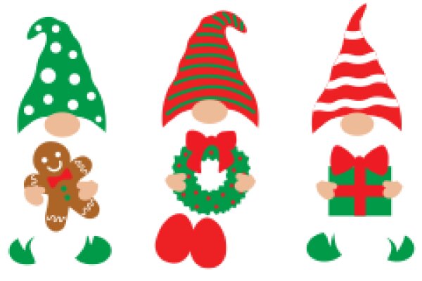 Festive Holiday Greetings: A Collection of Christmas-Themed Gnomes