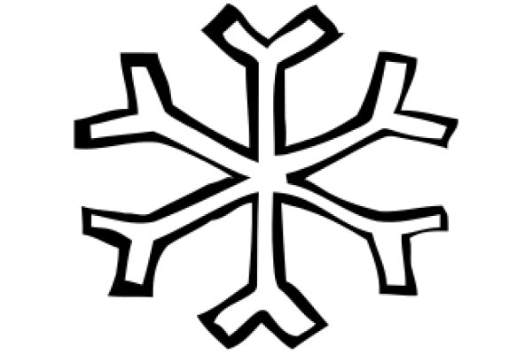 Stylized Snowflake Design