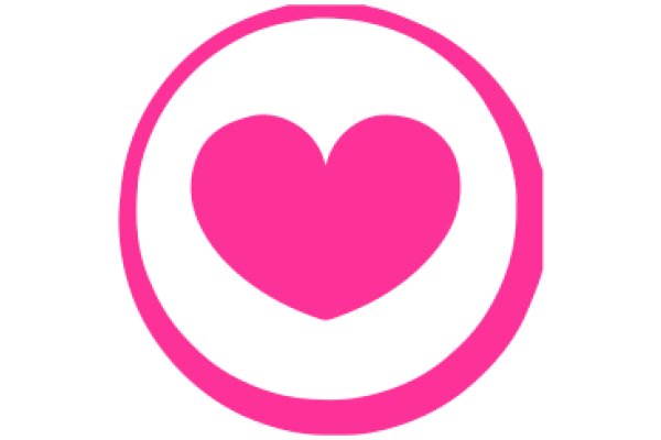 A Vibrant Pink Heart Logo