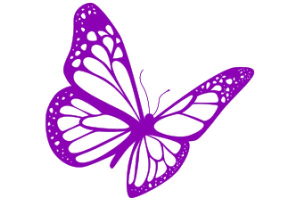 Stylized Purple Butterfly Design