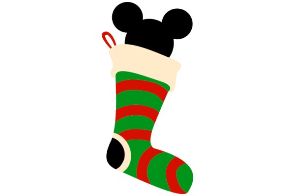 Disney's Mickey Mouse in a Festive Christmas Sock