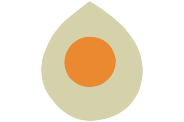 A Simplified Representation of an Orange in a Circle