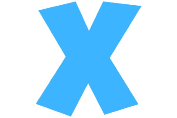 Vibrant Blue X Logo