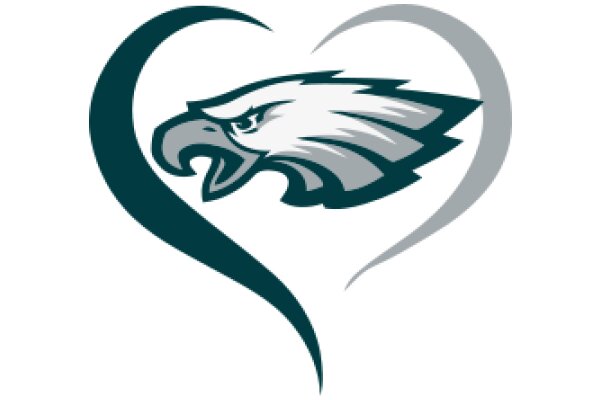 Eagle Logo in a Heart Shape