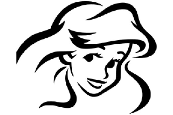 Stylized Portrait of a Female Character with Curly Hair