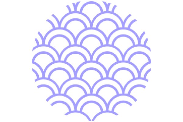 Stylized Purple Pattern with Curved Shapes