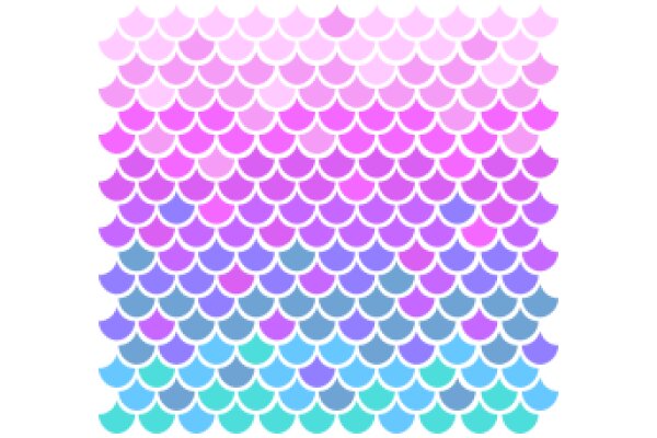 Vibrant Pattern of Circles in Shades of Purple, Pink, Blue, and Green