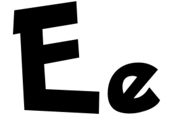 Elegant Typography: A Close-up of the Letter 'E' in