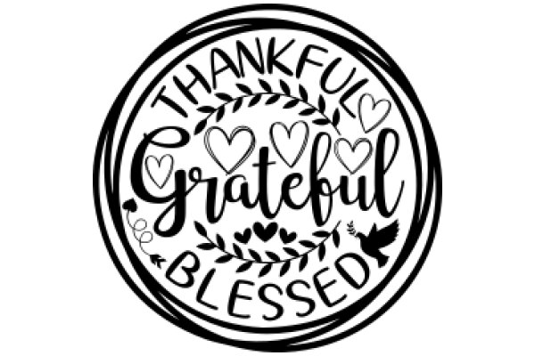 Thankful Gratitude Circle: A Symbol of Appreciation and Blessings