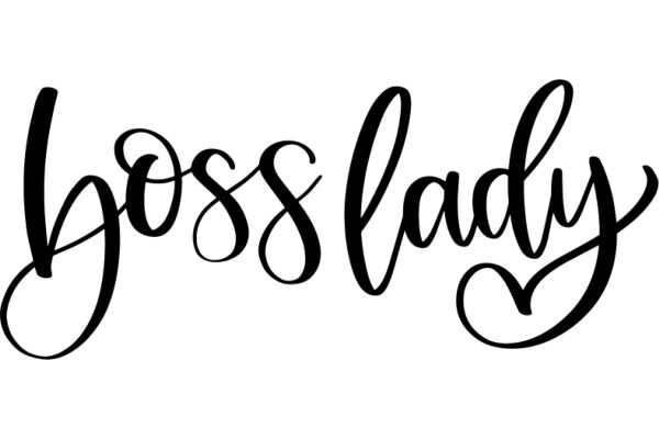 Boss Lady: A Graphic Design of a Stylized Boss Title