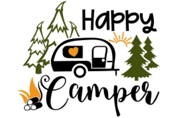 Happy Camping: A Symbolic Logo for an Outdoor Adventure