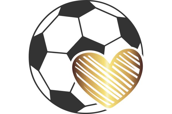 A Symbolic Blend of Love and Sports: A Soccer Ball Heart