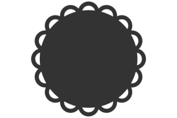 A Solid Circle on a White Background