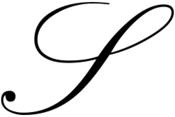 Stylized Letter 'F' with a Swirl Design