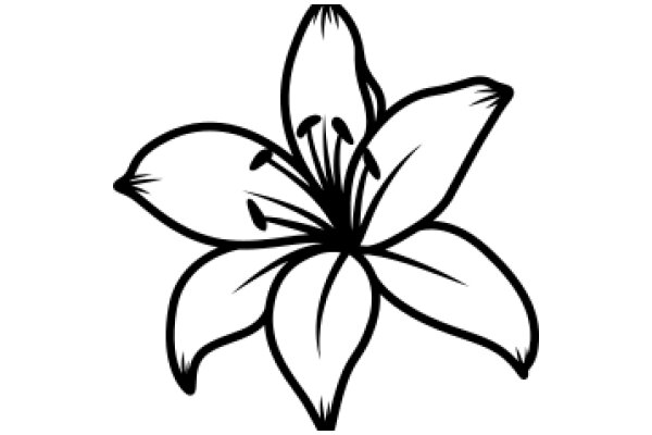 Stylized Flower Illustration in