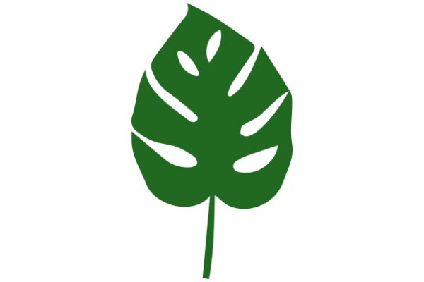 Vibrant Green Leaf Icon