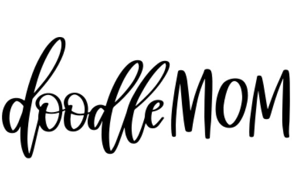 Hand-Drawn Sign for a Boutique Called 'Doodle Mom'