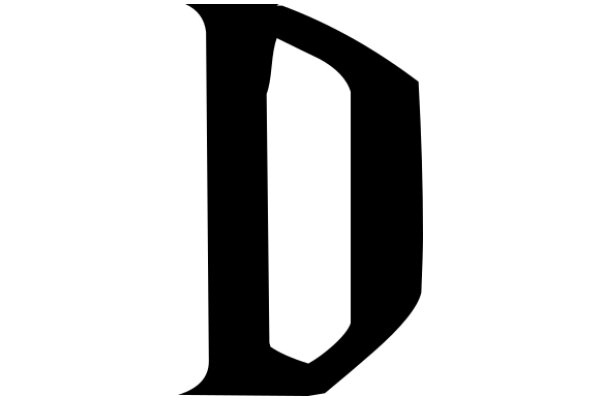 A Graphic Representation of the Letter 'D'