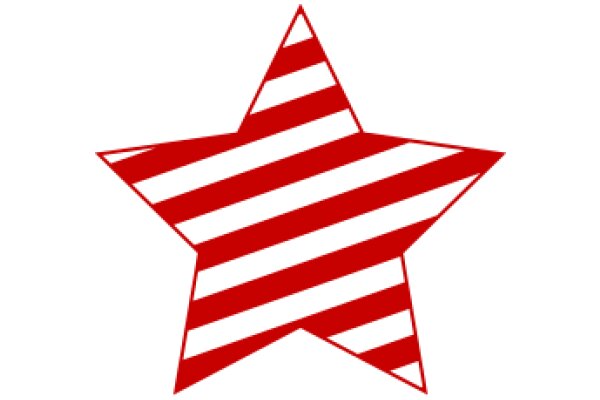 Vibrant Red and White Star Design